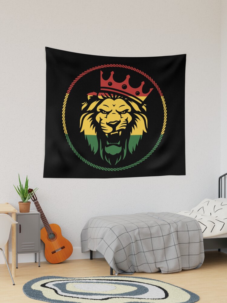 Rasta best sale lion tapestry