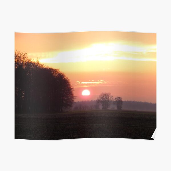 Sunset on Christmasday. Poster
