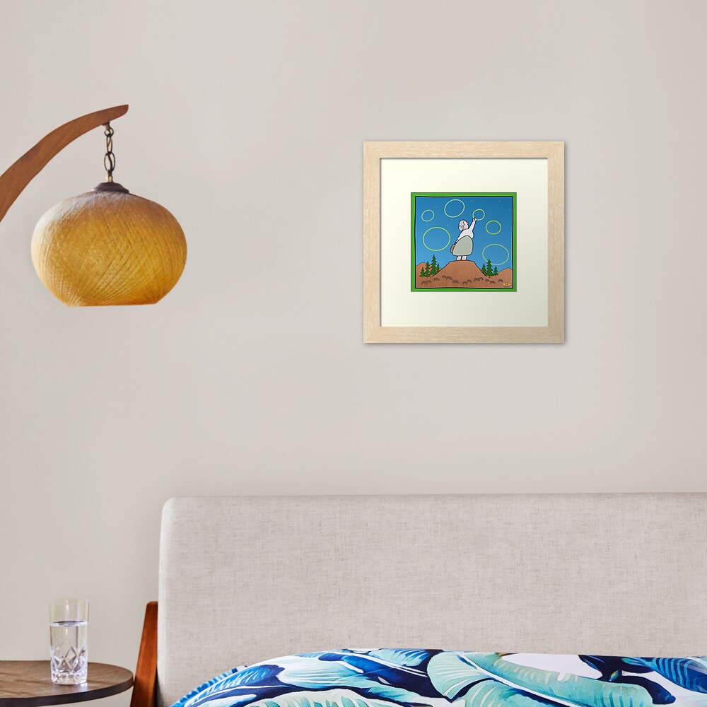 Grandmother's Hoop Framed Art Print
