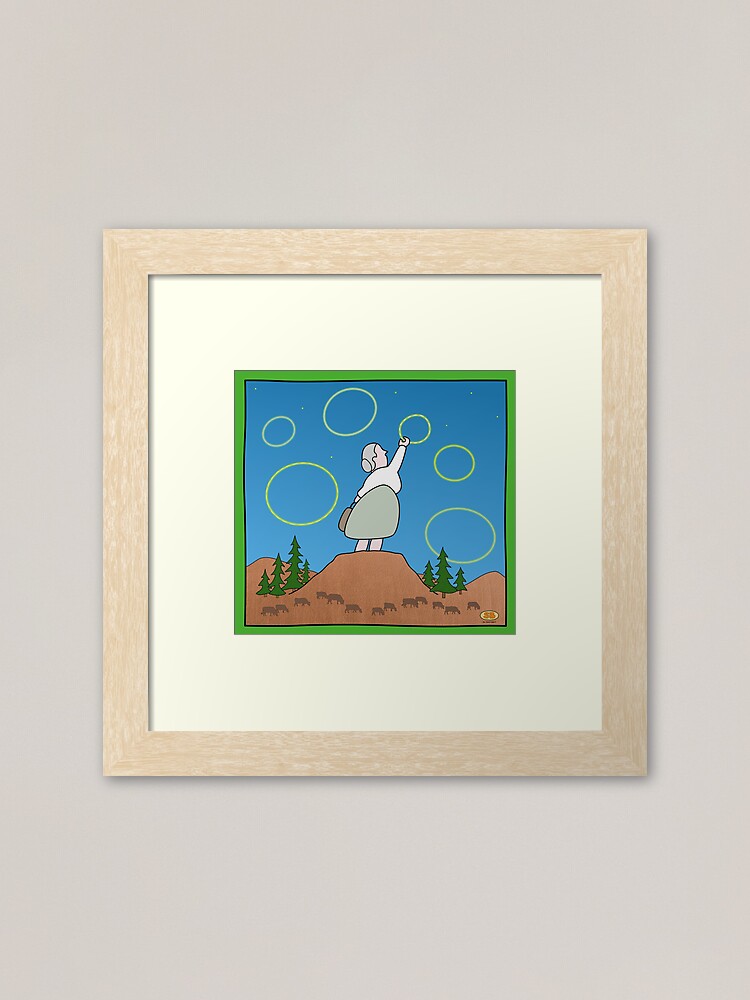 Alternate view of Grandmother's Hoop Framed Art Print