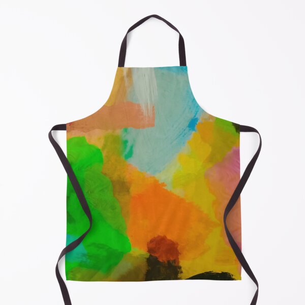 Item preview, splash painting texture abstract background in green brown blue yellow designed and sold by Mrvell.