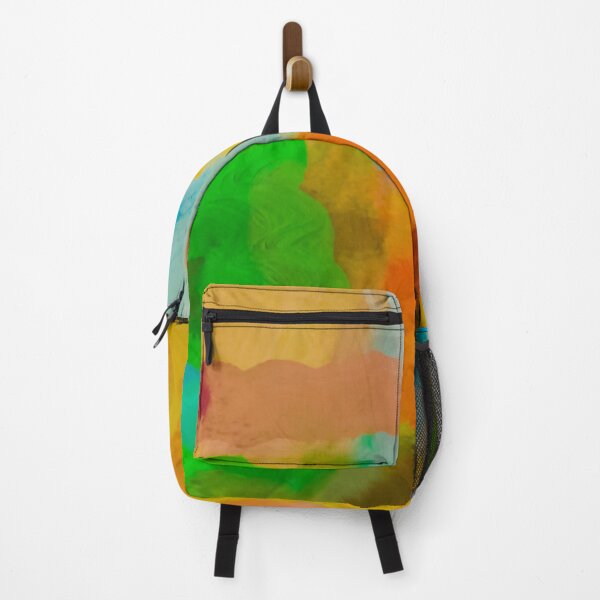 Item preview, splash painting texture abstract background in green brown blue yellow designed and sold by Mrvell.
