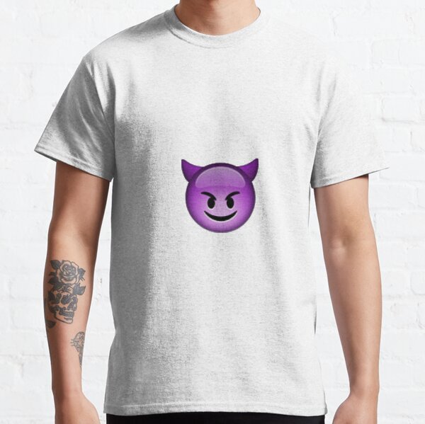 Smiling Devil Emoji T Shirts Redbubble