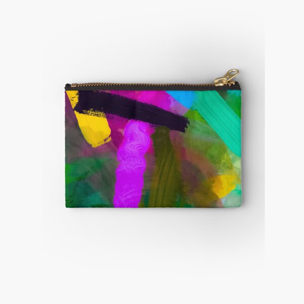 Item preview, splash painting texture abstract background in green purple yellow designed and sold by Mrvell.