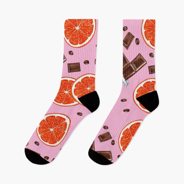Item preview, Chocolate, coffee seeds, orange fruits dessert pattern. designed and sold by Colibri77.