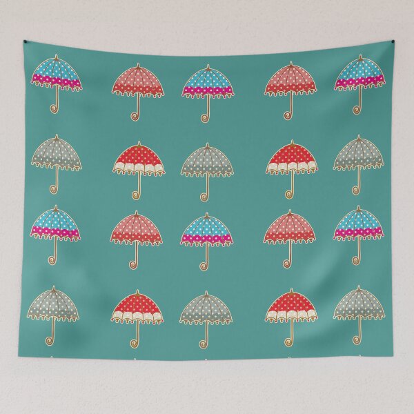 Item preview, Unique Retro Umbrella Pattern designed and sold by Pris25.
