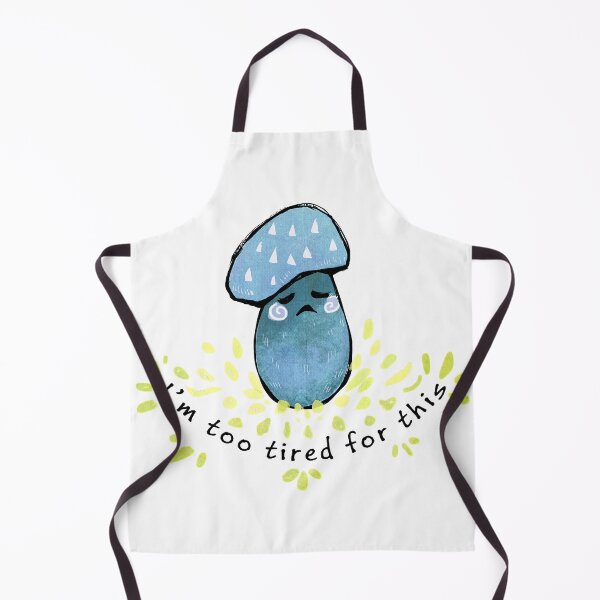 Item preview, blue tired mushroom designed and sold by Natalie Viola .
