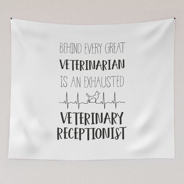 Item preview,  Exhausted Veterinary Receptionist T-shirt  designed and sold by ZANKELLO.