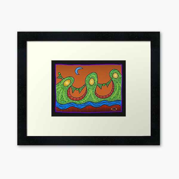 River Dance Framed Art Print