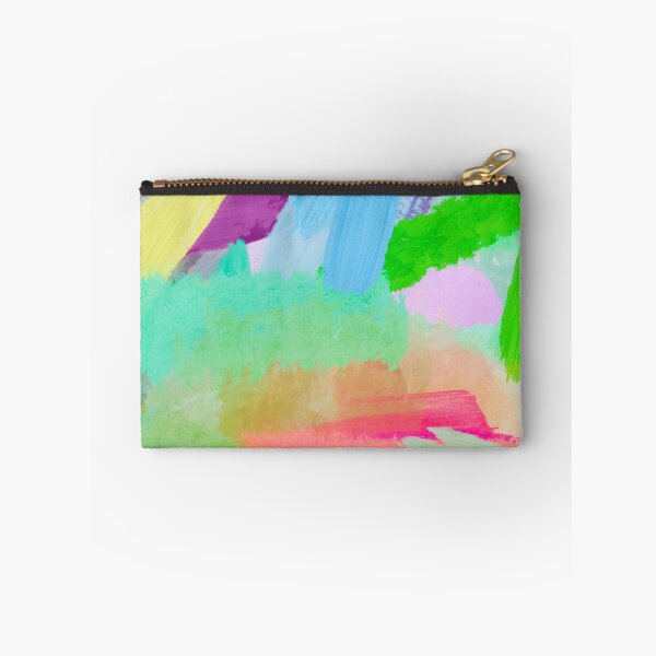 Item preview, splash painting texture abstract background in green blue pink designed and sold by Mrvell.