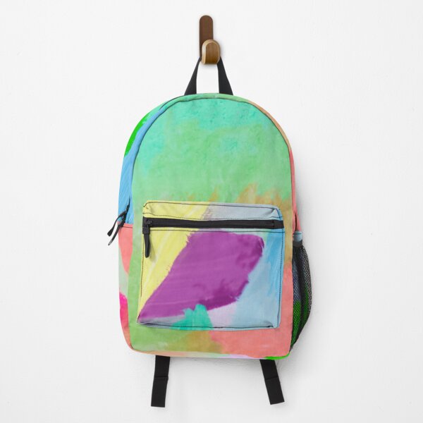 Item preview, splash painting texture abstract background in green blue pink designed and sold by Mrvell.