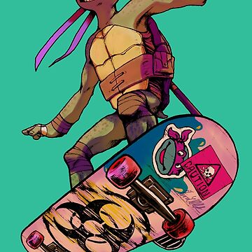 Teenage Mutant Ninja Turtles T-Shirt Donatello Medium Size 6-8 Kids Hanes