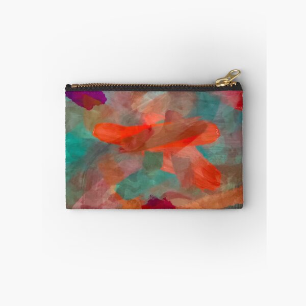 Item preview, splash painting texture abstract background in red brown green designed and sold by Mrvell.