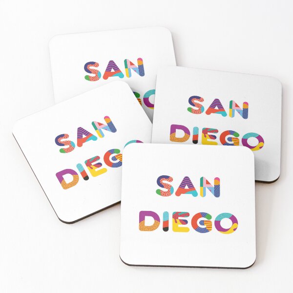 Item preview, Gráfico colorido de San Diego California SoCal designed and sold by David Garry.