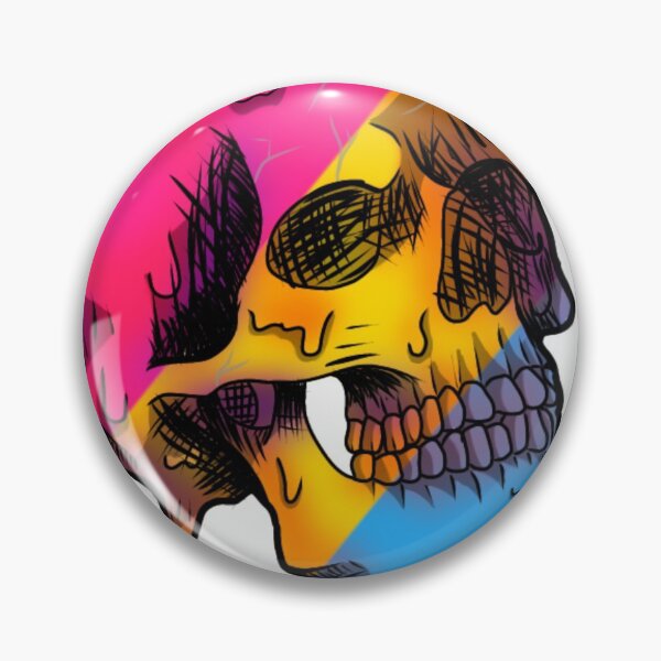 Item preview, Pansexual Skull  designed and sold by lmnopcreations.