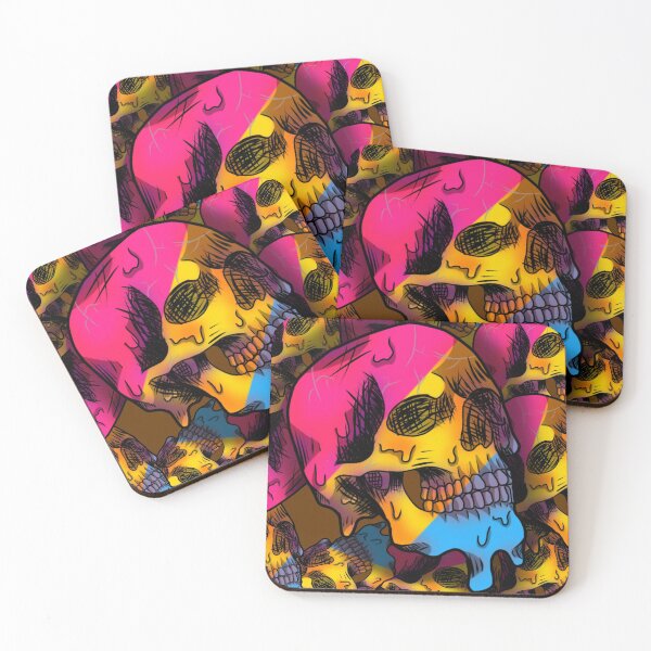 Item preview, Pansexual Skull  designed and sold by lmnopcreations.