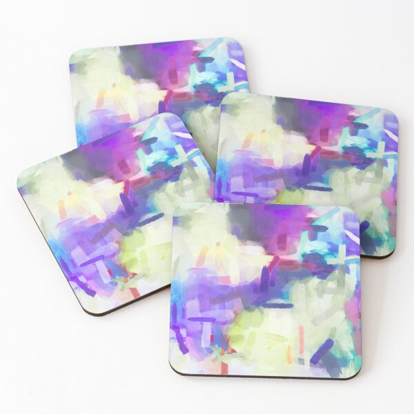 Item preview, splash painting texture abstract background in purple pink blue yellow designed and sold by Mrvell.