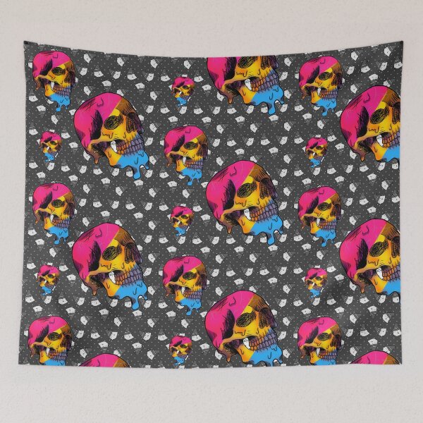 Item preview, Pansexual Skull  designed and sold by lmnopcreations.
