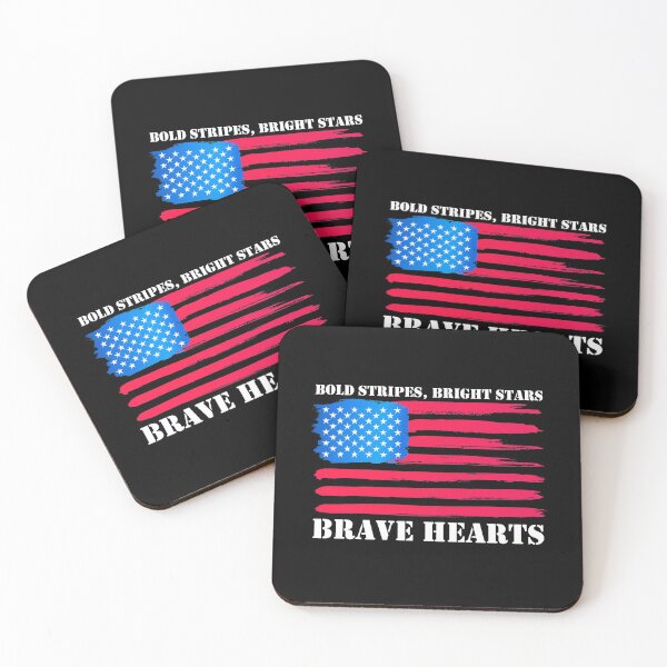 Item preview, Bold Stripes Bright Stars Brave Hearts American Flag designed and sold by K. Scott  Teeters.