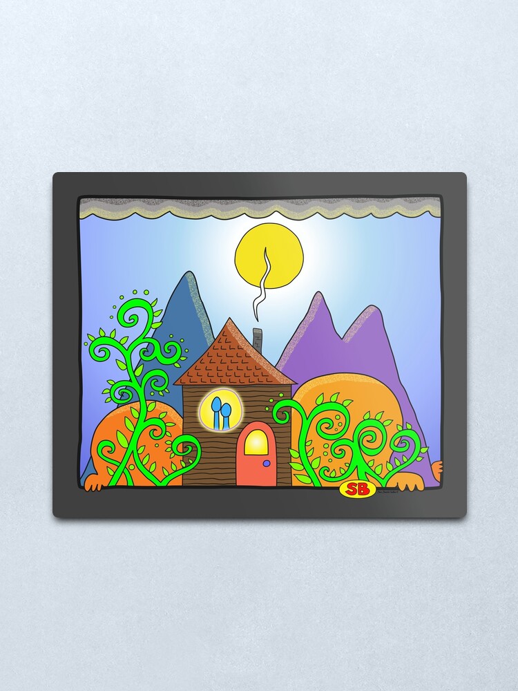 Alternate view of Cozy Metal Print
