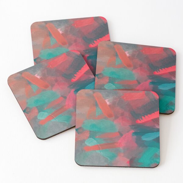Item preview, splash painting texture abstract background in green red designed and sold by Mrvell.