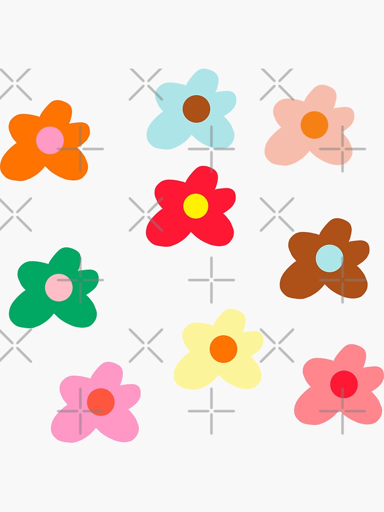 Sticker Fleurs Design 2 - Magic Stickers