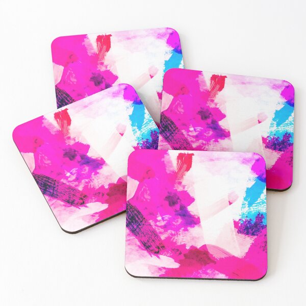 Item preview, splash painting texture abstract background in pink and blue designed and sold by Mrvell.
