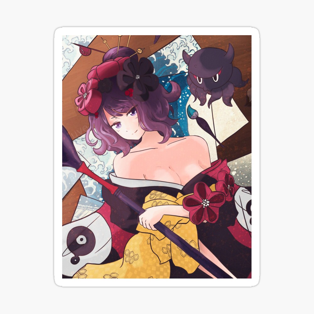 Katsushika Hokusai Anime Fate Grand Order Fgo Poster By Uve V Redbubble