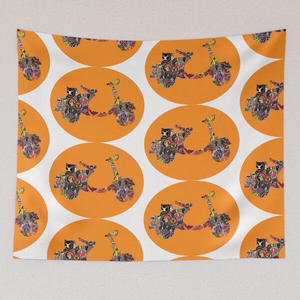 Artikelvorschau, Roller oval orange entworfen und verkauft von LPDesignsUK.