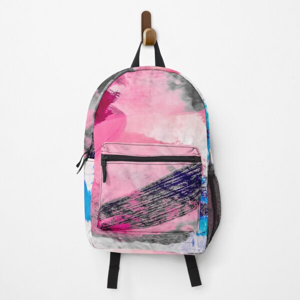 Item preview, splash painting texture abstract background in pink blue designed and sold by Mrvell.