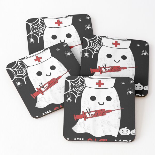 Item preview, Nurse ghost I will stab you funny Halloween Gift designed and sold by harolhaw.