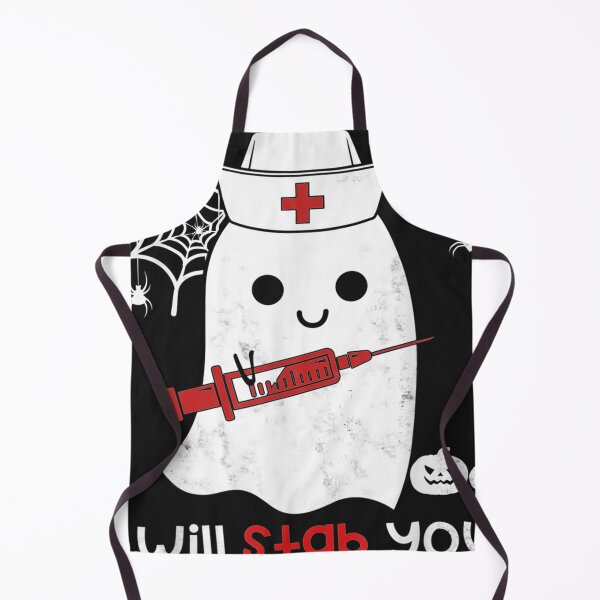 Item preview, Nurse ghost I will stab you funny Halloween Gift designed and sold by harolhaw.
