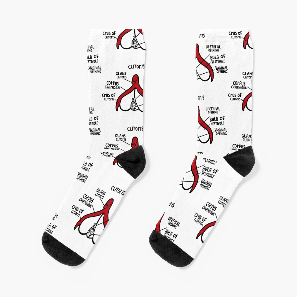 Clit anatomy pattern Socks