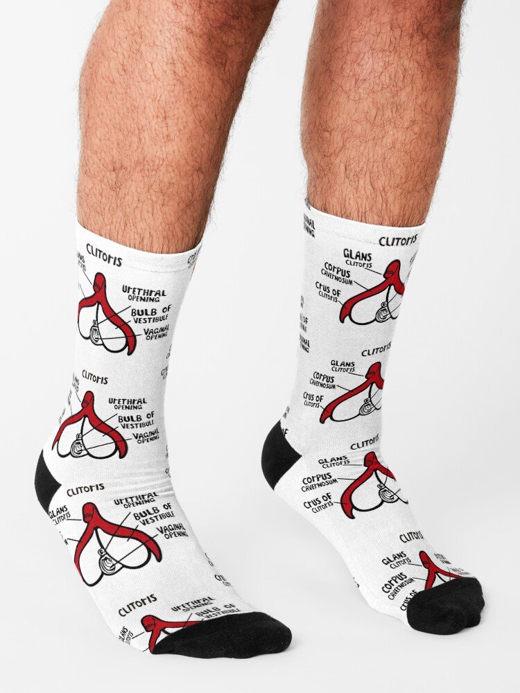 Alternate view of Clit anatomy pattern Socks