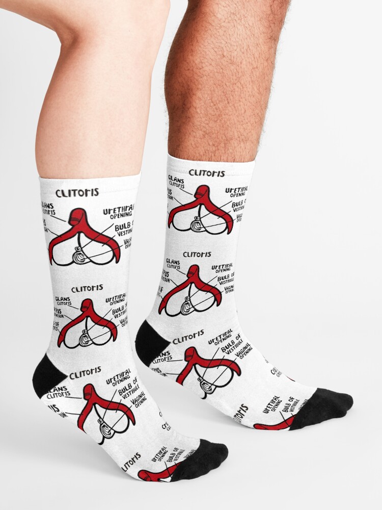 Alternate view of Clit anatomy pattern Socks