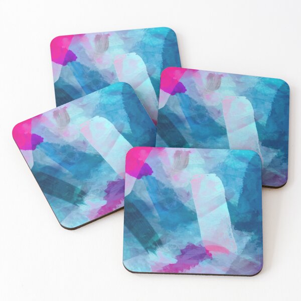 Item preview, splash painting texture abstract background in blue pink designed and sold by Mrvell.