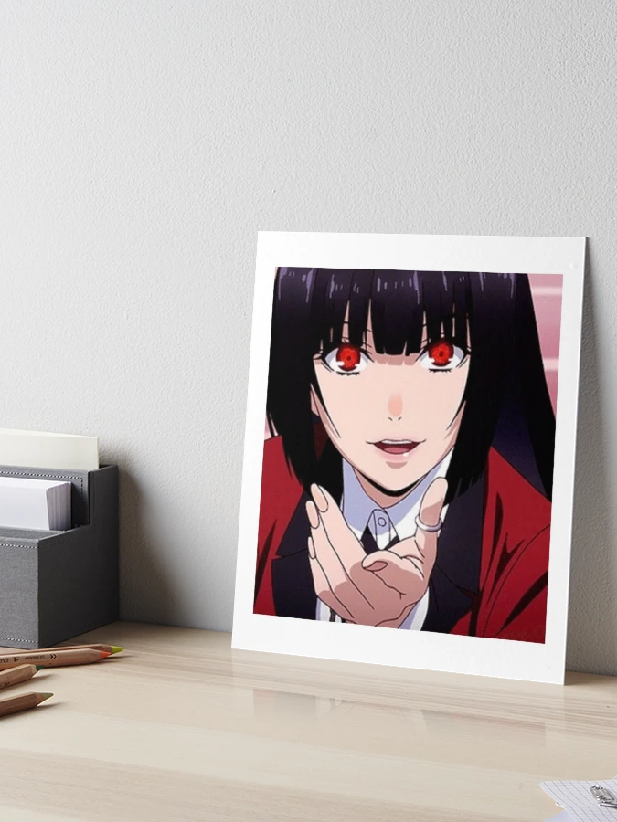 Yumeko Jabami gambling school, kakegurui, anime manga girl | Poster