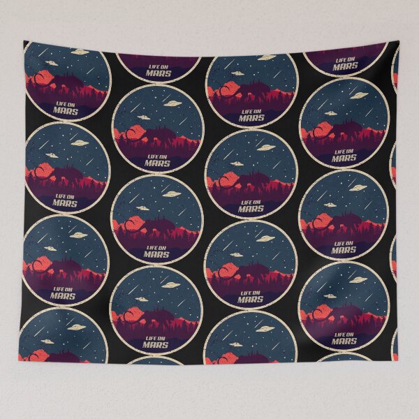 Item preview, Space Occupy Mars Red Planet Tiger Predator Alien UFO Stars Galaxy Gift designed and sold by TheAplus.