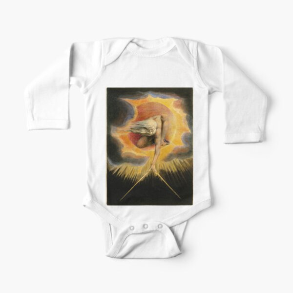 The Ancient of Days is a design by William Blake, originally published as the frontispiece to the 1794 work Europe a Prophecy Long Sleeve Baby One-Piece