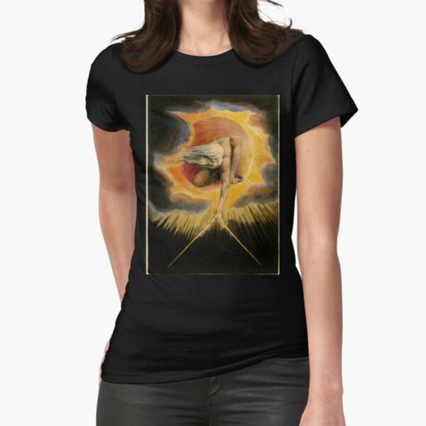 The Ancient of Days is a design by William Blake, originally published as the frontispiece to the 1794 work Europe a Prophecy Fitted T-Shirt