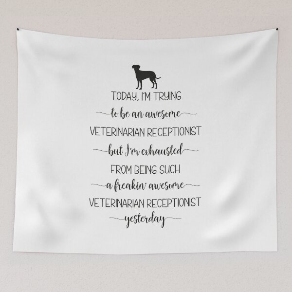 Item preview, Awesome Veterinary Receptionist T-shirt  designed and sold by ZANKELLO.