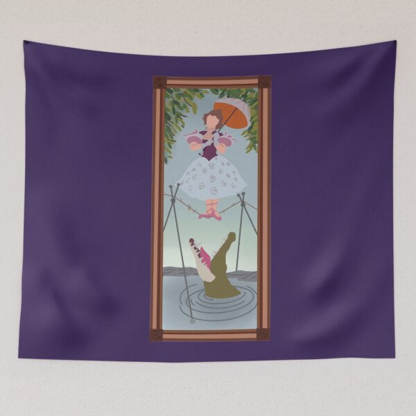 Item preview, Minimalist Tight Rope Picture Haunted Mansion designed and sold by DisSpooks.