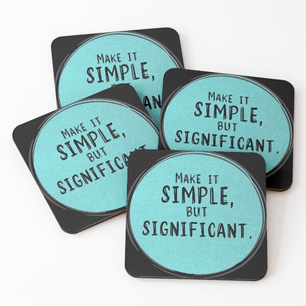 Item preview, Make it SIMPLE But SIGNIFICANT success and motivational quote / Positive Quotes About Life / Carpe Diem designed and sold by Naumovski.