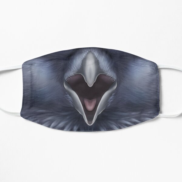 Raven Face Flat Mask