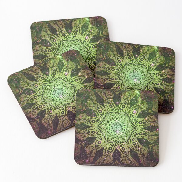 Item preview, Stargazing Perseus-Pisces Supercluster of Galaxies Star Eye Green designed and sold by GloomyLand.