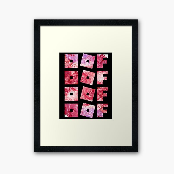Roblox Framed Prints Redbubble - pastel paint splatter roblox icon aesthetic