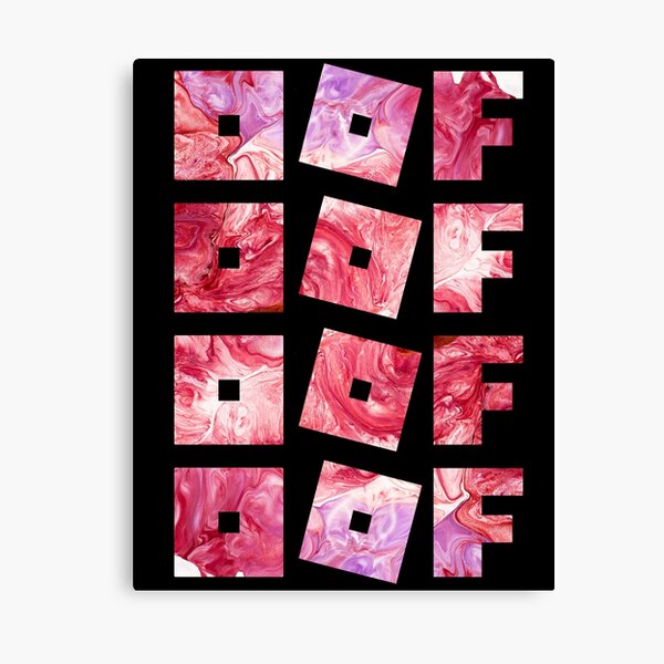 Roblox Canvas Prints Redbubble - roblox painting ideas