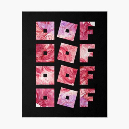 Roblox Piggy Art Board Prints Redbubble - light pink roblox logo cute