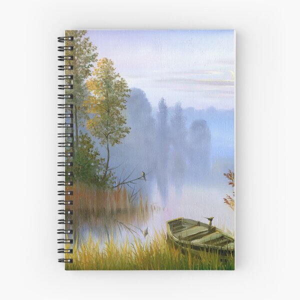 Item preview, The Boat on the Bank of the Lake designed and sold by Ethiyo.