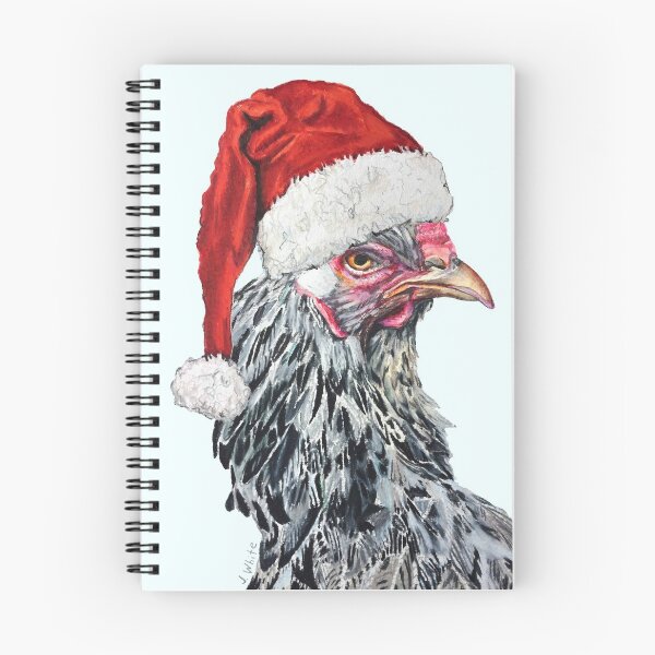 Item preview, Dark Brahma Chicken Santa designed and sold by jenesaiscluck.